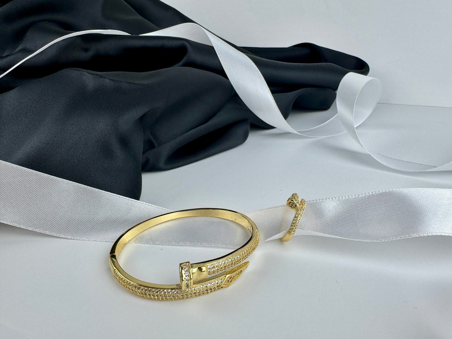 Italian gold Bracelet and ring